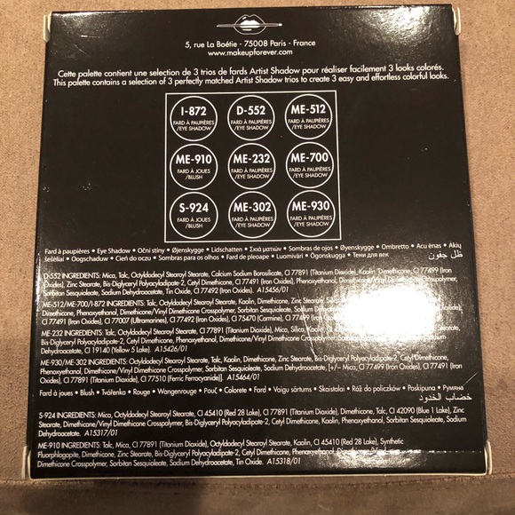 Make Up For Ever 9 Artist Shadow Palette - Picture 5 of 5